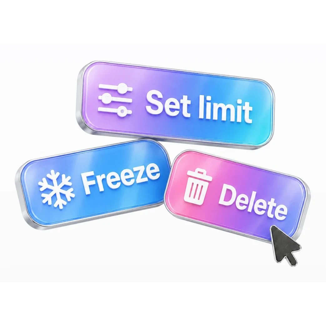 Card controls